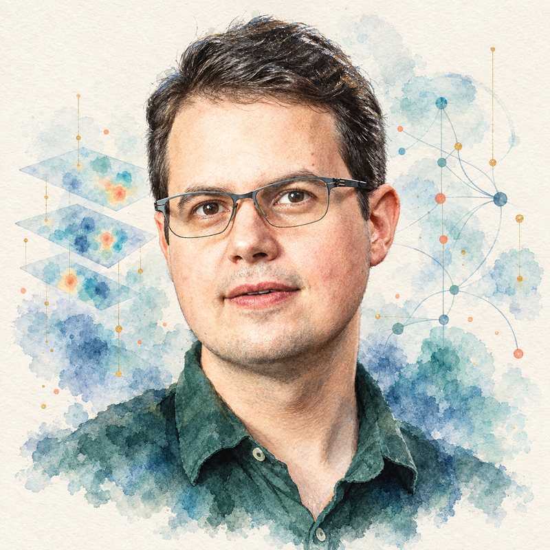 Watercolor portrait of Chris Olah