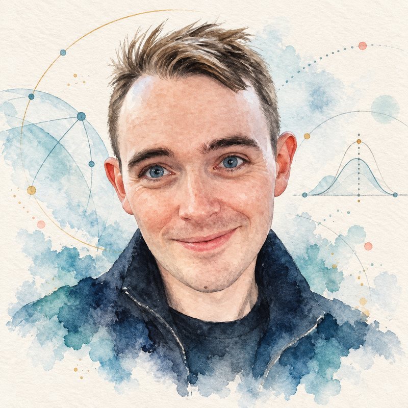 Watercolor portrait of Jan Leike