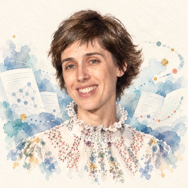 Watercolor portrait of Joëlle Pineau